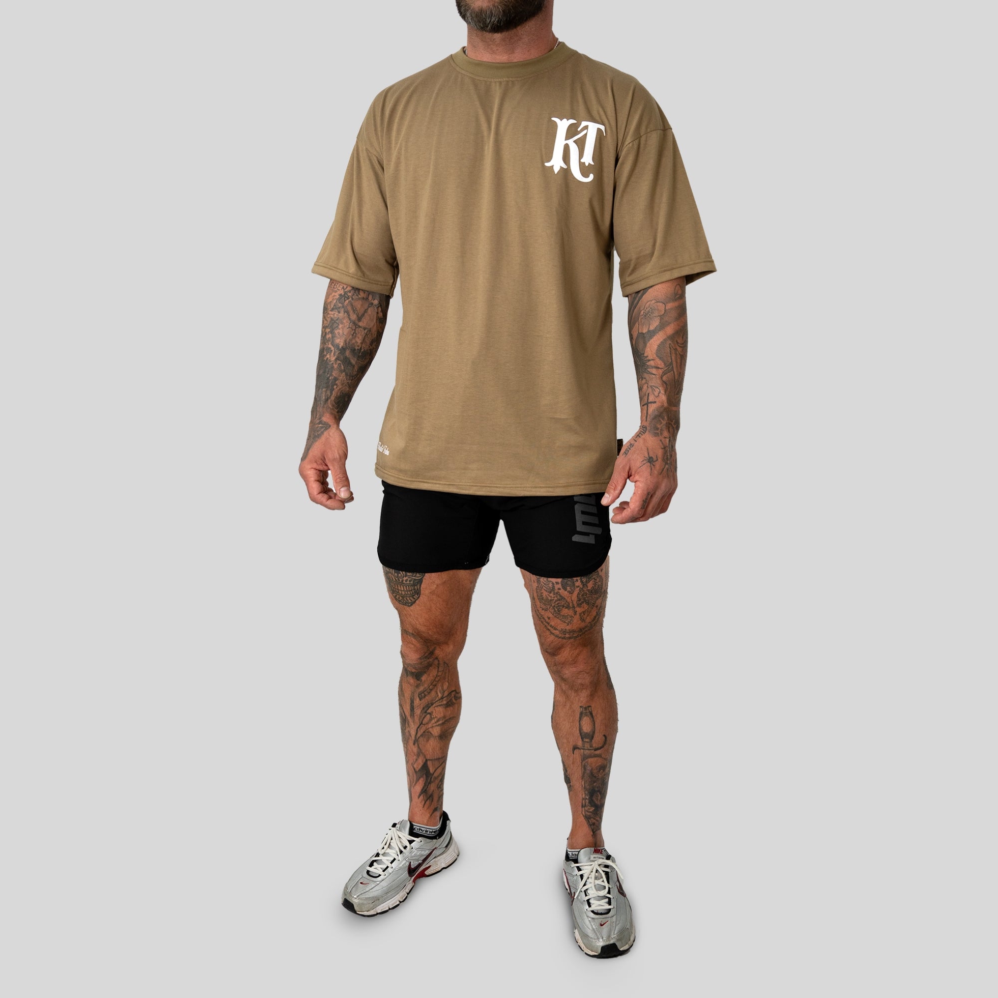 Khalid Taha Oversize T-Shirt Beige