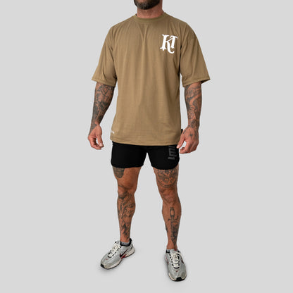 Khalid Taha Oversize T-Shirt Beige